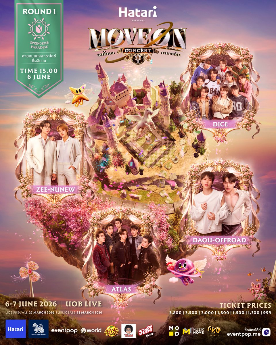 Hatari presents MOVE ON จนโคจรมาเจอกัน CONCERT ปีที่ 5
เฟสติวัลในฮอลล์ที่สบายที่สุด เวทีสุดอลังการ แคทวอล์กยาววว พาศิลปินให้เดินมาใกล้จนฮ็อบไม่ไหว
โปรดักชันสุดอลังการด้วยฝีมือทีมระดับประเทศ แสง สี เสียงที่รังสรรค์อย่างใส่ใจ
ให้โชว์ของศิลปินที่คุณรักออกมาน่าประทับใจที่สุด!