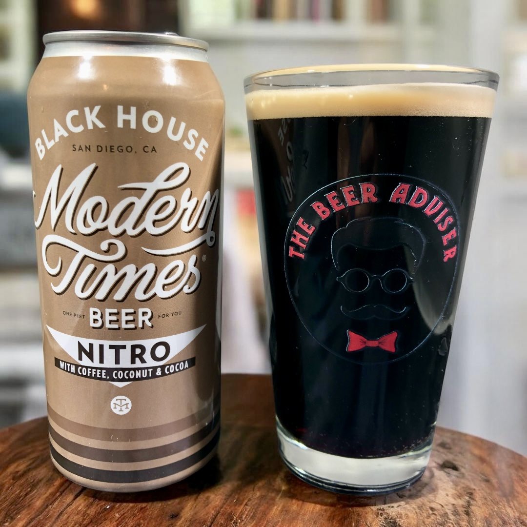 BeerAdviser's tweet photo. Throwback: Black House @ModernTimesBeer
Drank 1/18/18
Smooth coffee stout with roast and espresso notes. Clean, balanced, and timeless.
Beer Adviser score: 3.761 / 5.0
One sip, you get the picture.
#BeerAdviser #ThrowbackBeer #CoffeeStout #CraftBeerHistory #DrinkLocal https://t.co/Vy6JmkNz2U