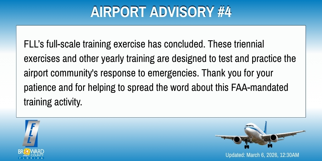 Fort Lauderdale-Hollywood Int'l Airport (FLL) tweet media