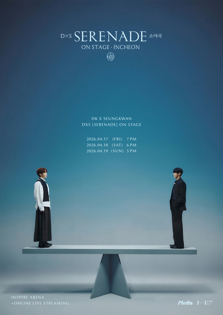 [NOTICE] DxS [소야곡] ON STAGE - INCHEON 오프라인 공연 상세 안내 (+ENG/JPN/CHN)

▶️ weverse.io/seventeen/noti…

#DxS #도겸X승관
#소야곡 #SERENADE
#ON_STAGE_INCHEON