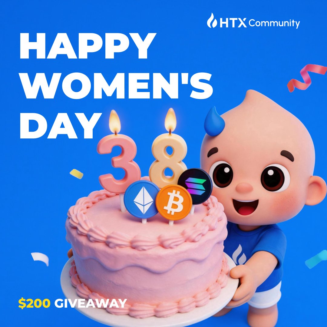 🥳Happy Women’s Day with HTX! 
Shout-out to all the amazing women building, leading &amp; inspiring in crypto! 

 $200 GIVEAWAY
 🎉Shout-out your fave Women in Crypto
 🎉Tag a friend + RT
🎉Follow <a href="/HTX_Global/">HTX</a> , winners get a DM

10 winners share $200!