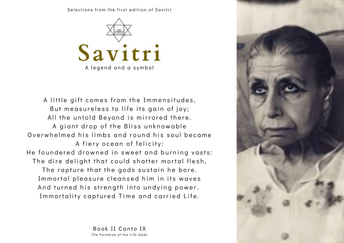 Daily Verses from Savitri, Book II Canto IX: The Paradise of the Life-Gods

#SriAurobindo #InevitableWord