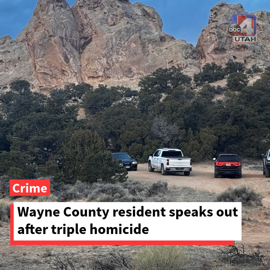 abc4utah's tweet image. "It was really quite scary as things started unfolding": Residents of the close-knit community in Wayne County are mourning the loss of three of their own.

abc4.com/news/southern-…