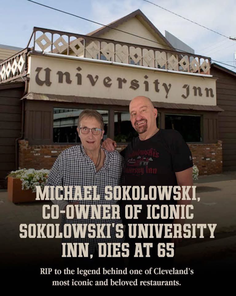 ImFromCle's tweet photo. Michael Sokolowski, longtime co-owner of Sokolowski’s University Inn, passed away on February 24 at the age of 65.

Alongside his brother Bernie and sister Mary, he helped carry on the family restaurant that first opened in 1923 and became one of Cleveland’s most recognizable dining institutions.

Known for its cafeteria-style line and Eastern European comfort food like pierogi, stuffed cabbage, and kielbasa, Sokolowski’s served generations of Clevelanders before closing in 2020.

Info @IdeastreamNEO 
📸 @SkrticX