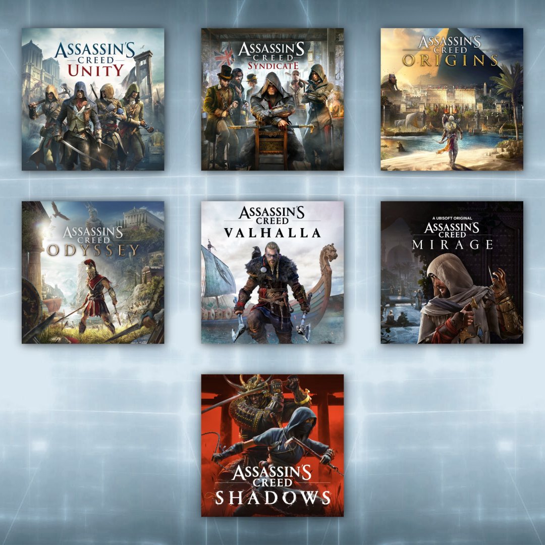 ac_daily_news's tweet photo. The following Assassin's Creed games are available at 60 FPS on PS5 and PS5 Pro.

🇫🇷 Unity
🇬🇧 Syndicate
🇪🇬 Origins
🇬🇷 Odyssey
🇳🇴Valhalla
🇮🇶 Mirage
🇯🇵 Shadows

#AssassinsCreed https://t.co/HNHL7QtekE