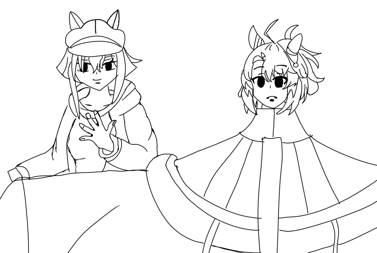 ひっさびさに絵描いたわ 途中