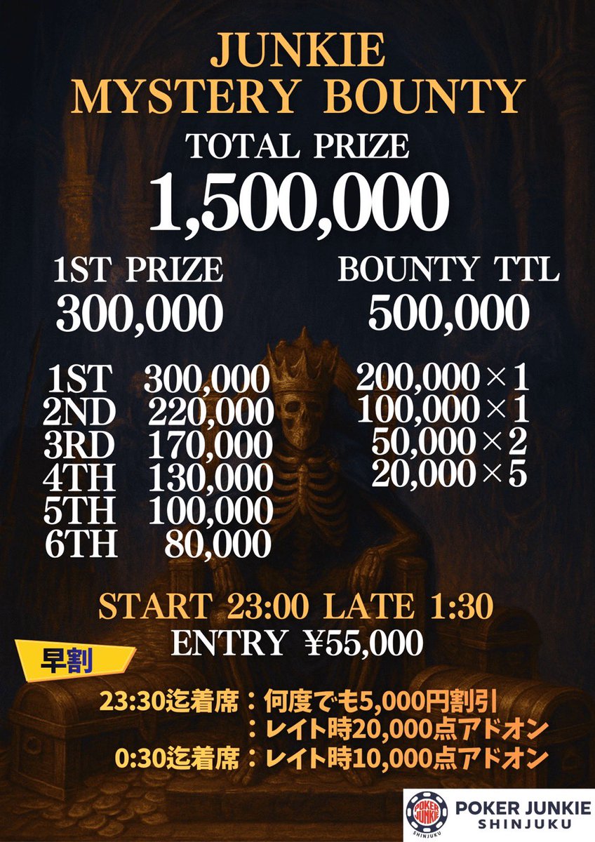 POKER JUNKIE SHINJUKU♠️ tweet media