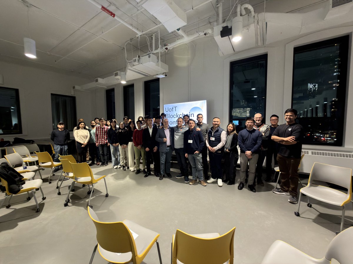 uoft_blockchain's tweet photo. Last week we hosted the inaugural UofT Blockchain Conference with the UofT Crypto 101 Club.

Huge thanks to our speakers from EY, Luxor, Pyth Network, OPTN Labs, and UofT, plus attendees from UofT and Scotiabank.

Appreciate everyone who attended and stay tuned for more! https://t.co/QXnaHNBXQo
