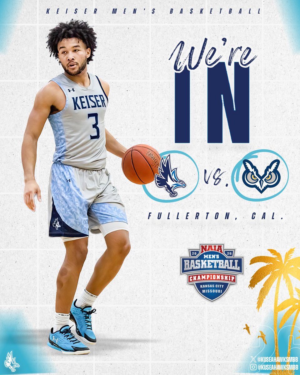 Keiser Men's Basketball tweet media