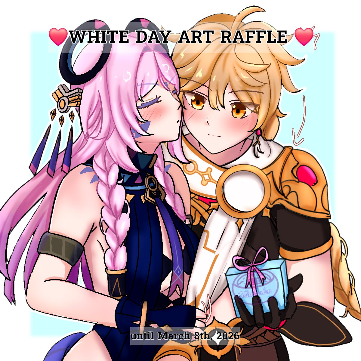 ♥️ WHITE DAY ART RAFFLE ♥️
🏆 Prize :
✨️ 1 Winner get Couple Halfbody illustration SFW only

🎀 How to join?
💕Like+Repost/share this post
💕Comment with 🤍
💕Follow me (opt)

Until March 8th, 2026

Good luck everyone 🥰
#Aelali #空シト