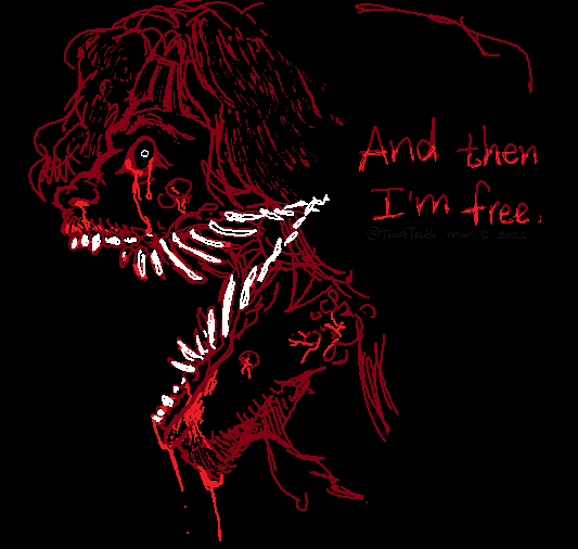 TroutTeeth's tweet photo. #IronLungSpoilers AHEAD!!!!!!!!!!!!! + blood and body horror lol
. #IronLungMovie
. #ironlungfanart
.
.
.
.
mspaint doodle cuz im locked in on mspaint today https://t.co/i3Fusqm1Lu