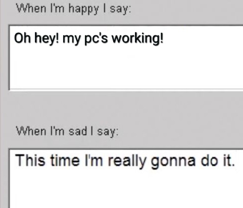 Today's thought process, it switched very quickly.