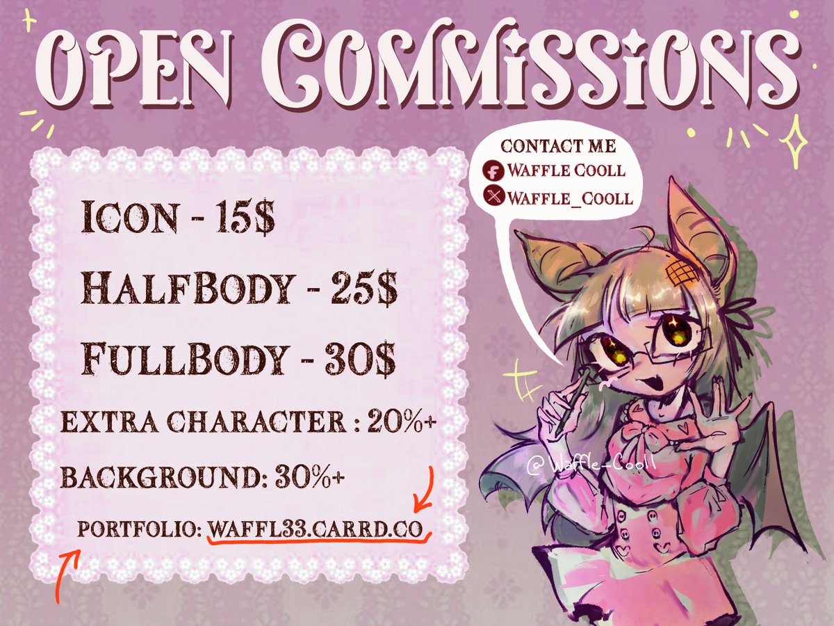 🇻🇪Waffle🦇 OPEN COMMISSION tweet media