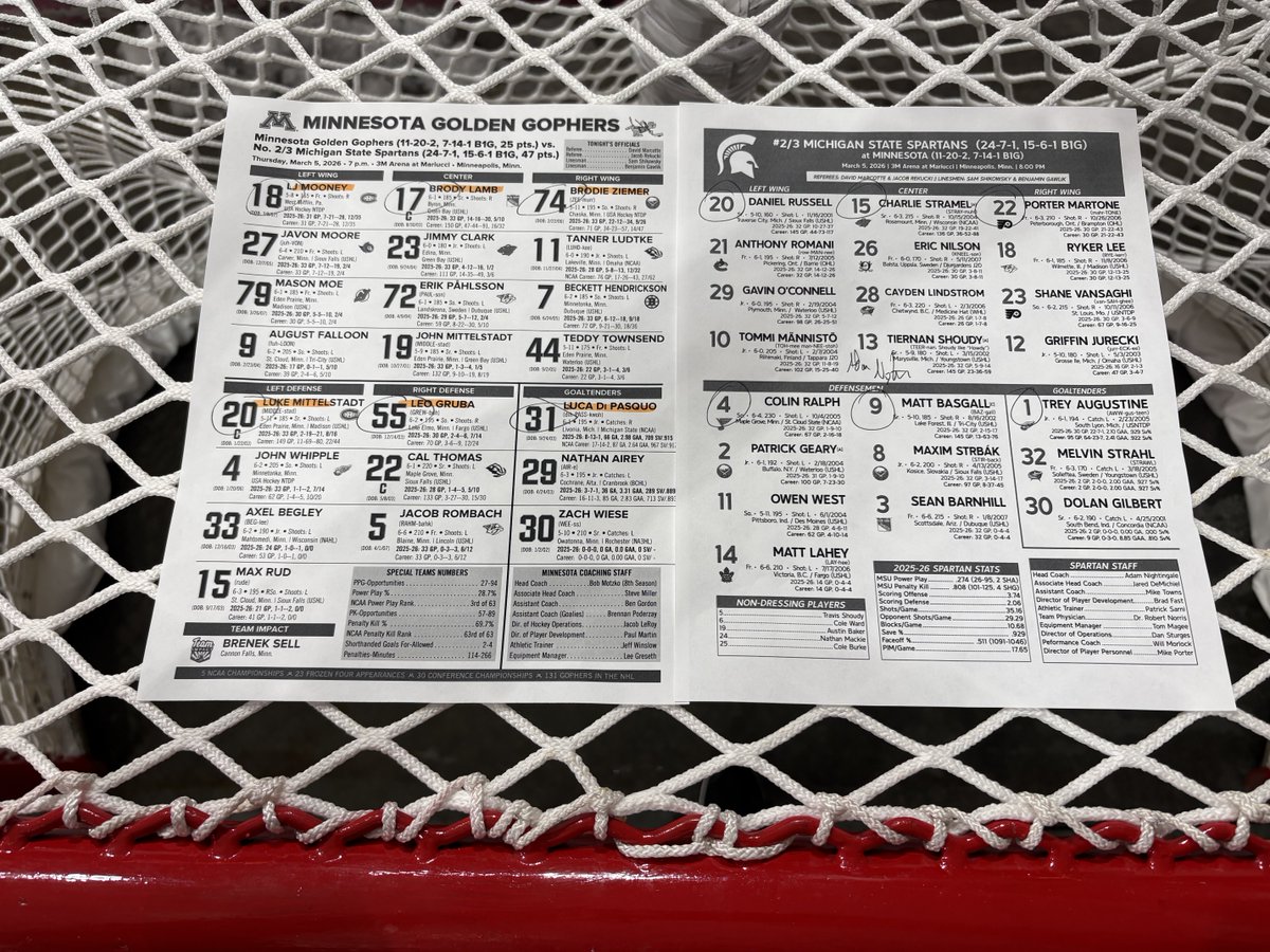 Gopher Hockey Stats 〽 tweet media