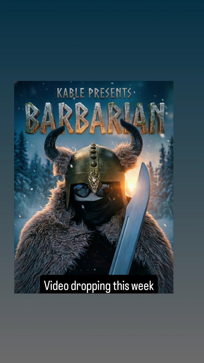 Kable1982's tweet photo. #BARBARIAN ##videocomingsoon https://t.co/PnpYbAILZn
