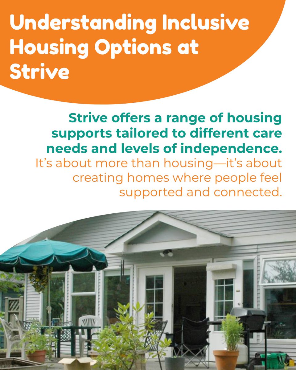 StriveLiving's tweet photo. Understanding Inclusive Housing Options at Strive

Strive Living Society offers a range of housing supports designed to meet different levels of independence and care needs. From Assisted Living and Home Share to Hybrid Supported Home Share and Supported Independent Living 1/2 https://t.co/5Rdie9XPfG