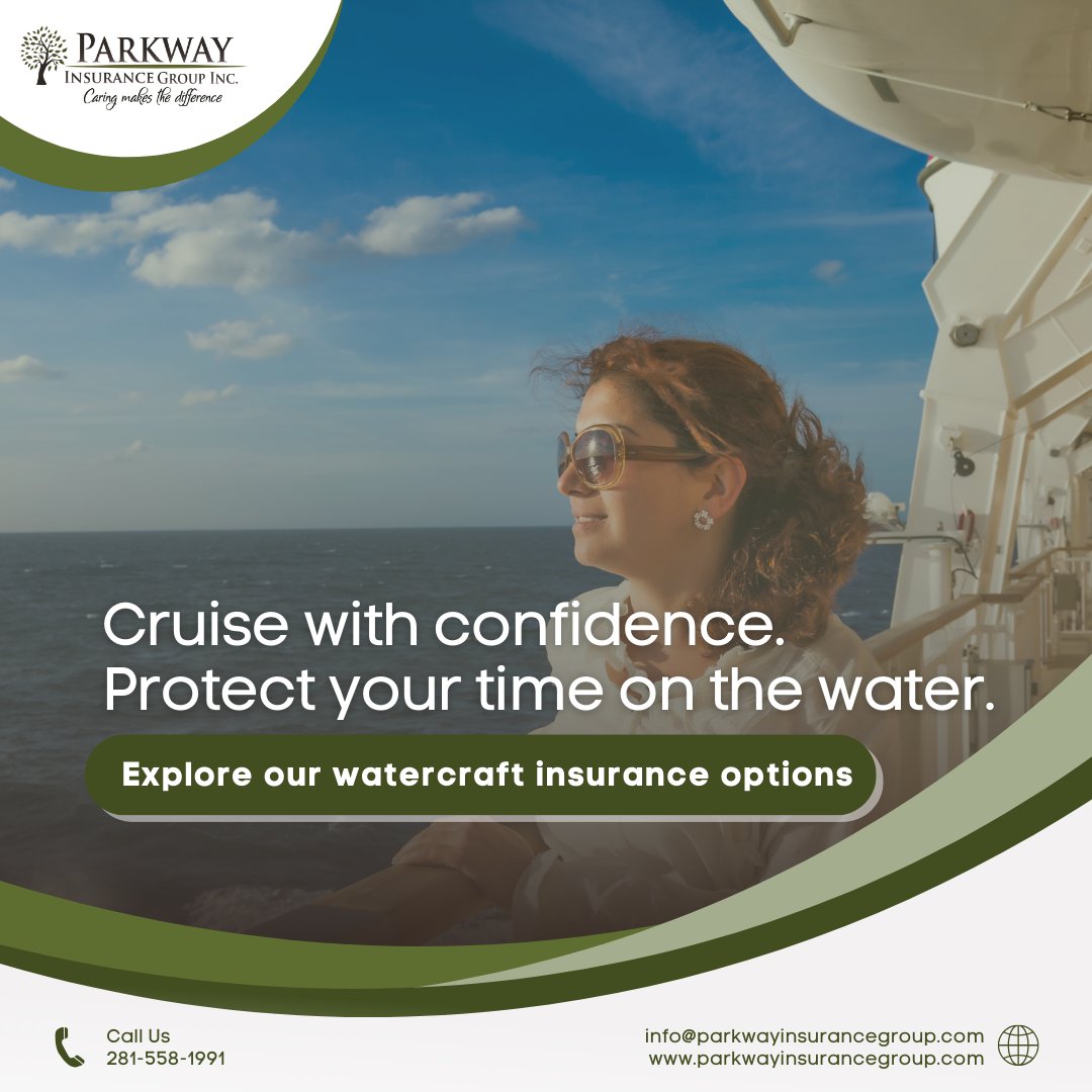 parkwayins's tweet image. Protect your watercraft and enjoy peace of mind on the water! 🚤🌊 We've got you covered, get insured today! 
#ParkwayInsuranceGroup #WatercraftInsurance #BoatSafety #MarineCoverage #EnjoyTheWater