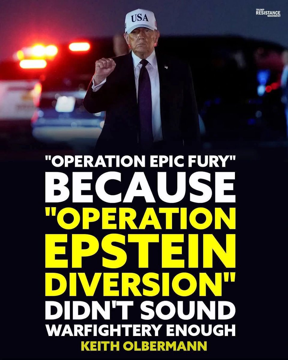 He will bomb as many countries as it takes in order to divert our eyes from his criminal past. Don't fall for it.

#TrumpEpsteinCoverUp