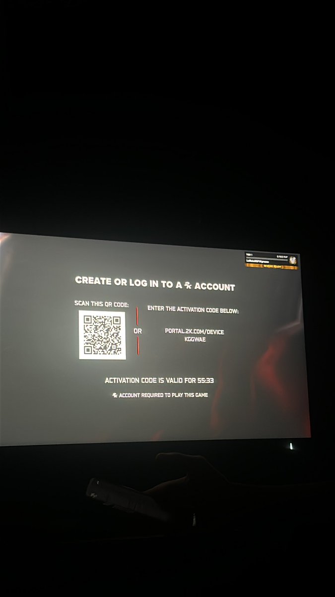 TmeDont's tweet photo. @WWEgames @2KSupport 

i have been stuck on this screen and everytime i go on the website it crashes and i cant sign in wtf? https://t.co/HzPHgV6Leq