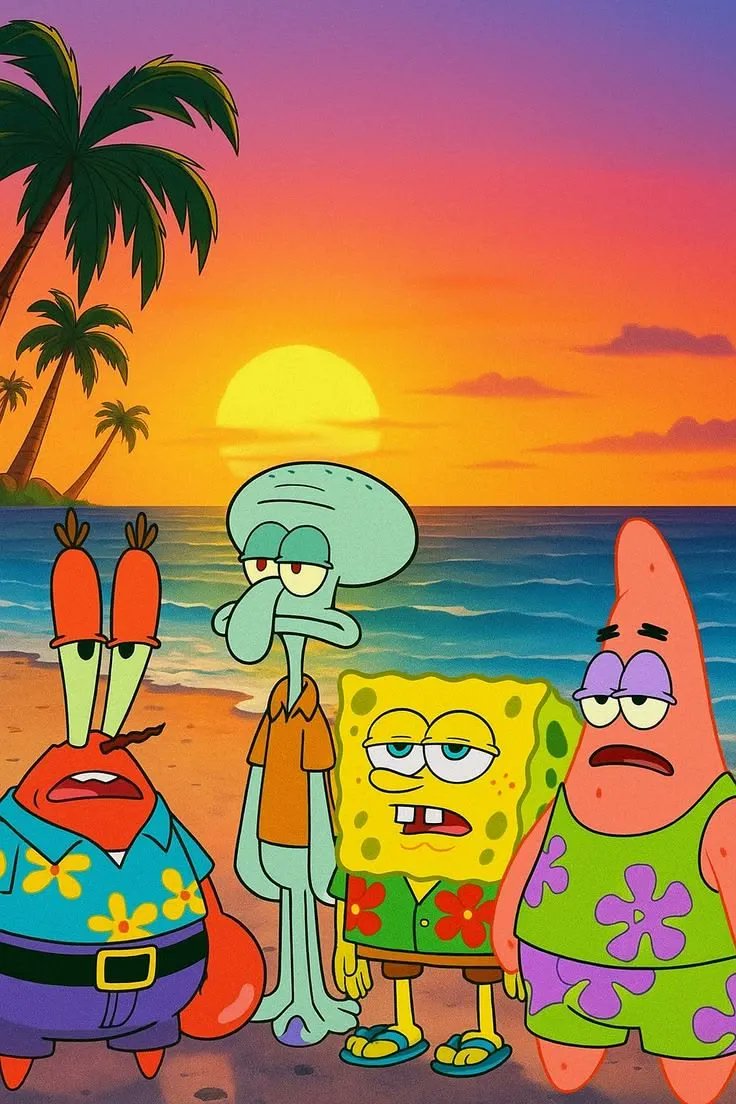 mr_ali_dude's tweet photo. Classic undersea crew. 🌊🍍 https://t.co/qC77NzsOOS