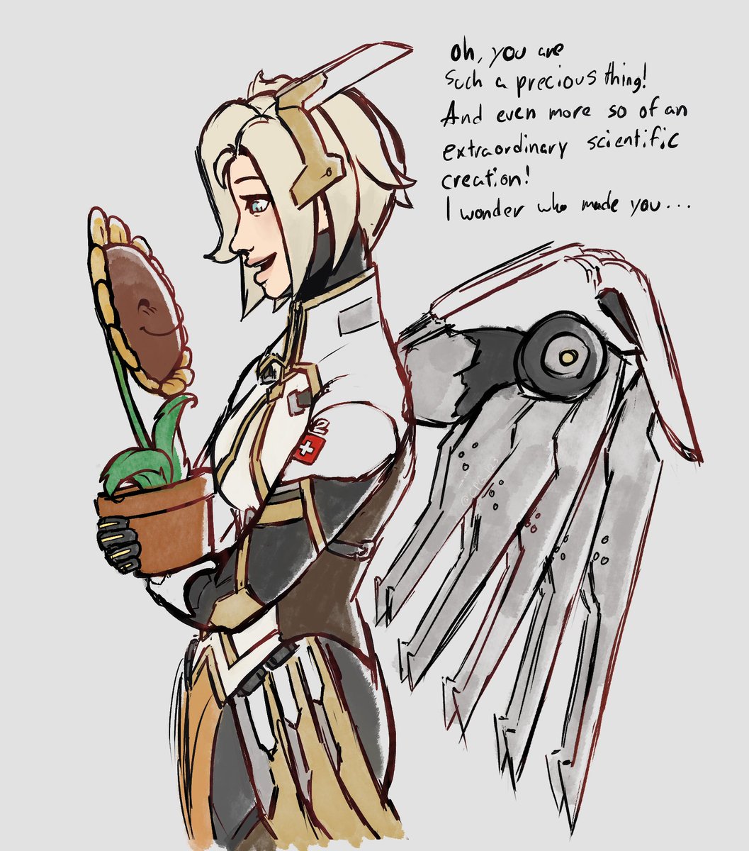 CPG_123's tweet image. I got a little emotional over PVZ a few weeks ago,,, #Mercy #Sunflower