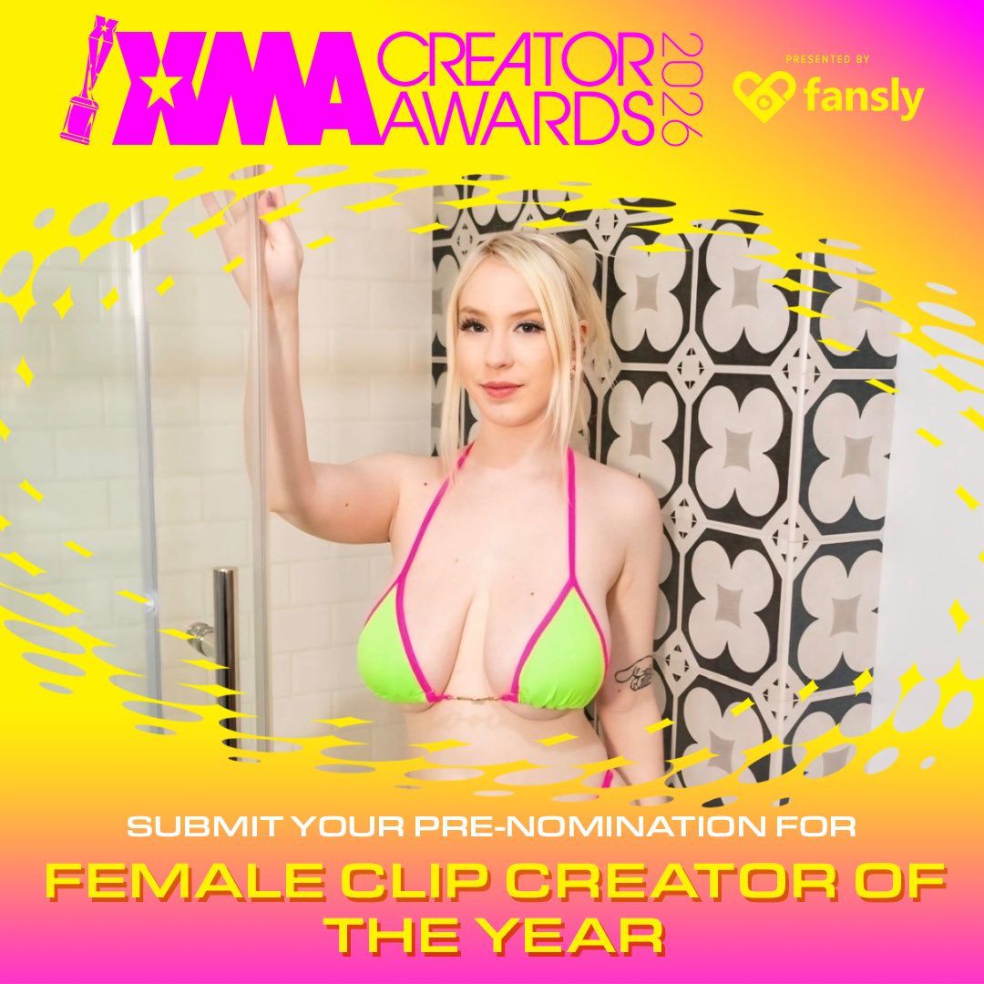 Slevin101985's tweet photo. I just pre-nominated @TheGigiSweets for the 2026 Creator #XMAs presented by @fansly! @XBIZ #XBIZMiami https://t.co/PXh6YKgEBK https://t.co/qZI1Vrguu5