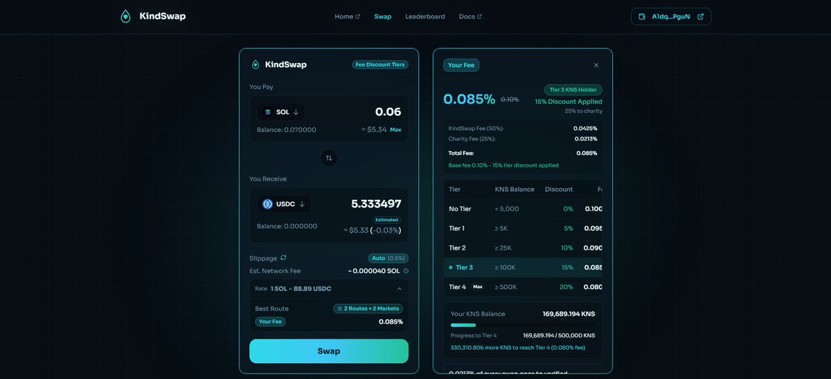 KxrtssTrades's tweet photo. KindSwap has the lowest fees compared to any other Dex!

Hold $KNS for airdrops!

Here is proof!  

Website: https://t.co/i0rVwAxF7S

Just type KindSwap in Phantom wallet!

@kind_swap 

Kindsoul: CVfniqNEj2f4Yd8Z4TEtaTU49gWNTwUyCiDDUbsZpump

#Crypto #solana https://t.co/yb0oEMlv8T