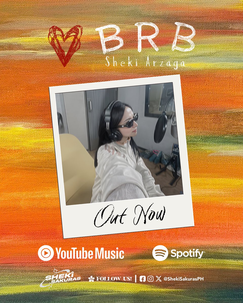 I’ll be coming right back to you! 🌸

BRB is officially out now on select music streaming platforms! 👀 Catch the music video premiere at 8pm on Sheki's YouTube channel! 💗

#ShekiArzagaBRB #ShekiSakurasPH <a href="/shekiarzaga_/">sheki</a>