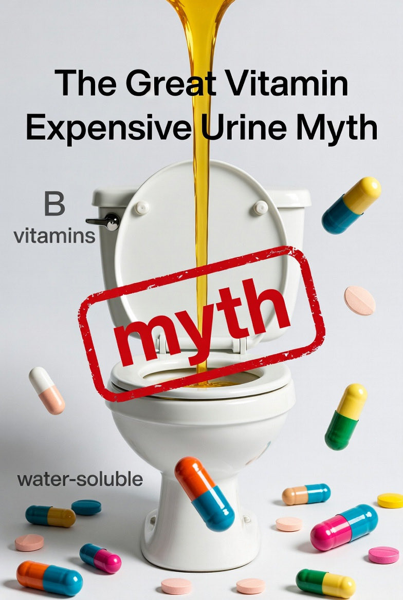 OPED - By Bobby T and Grok

The “Expensive Urine” Myth—And Why It’s Time to Move On
Recently, a friend mentioned supplements and said, almost offhand, “Aren’t those just expensive urine?”
I nodded—I used to believe it too.
That idea came from 1970s studies: healthy people on good