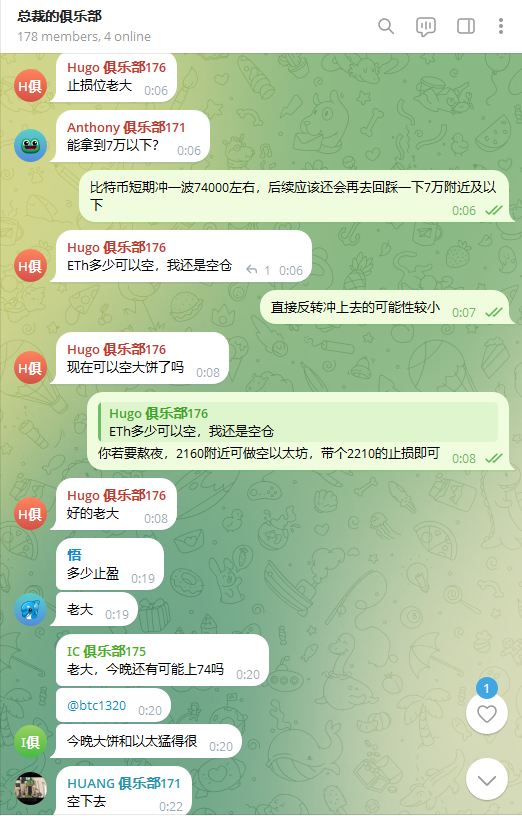 chairbtc's tweet photo. 前晚分析，比特币冲一波74000后，后续还会再回调到70000附近及以下，并让2160附近做空以太坊，今天BTC和ETH都迎来了回调，空单拿住的成功吃肉 #BTC #ETH https://t.co/6V2LmBQlX1