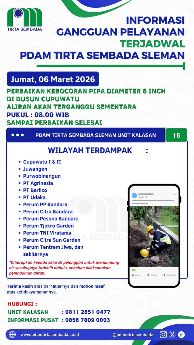 PDAM Tirta Sembada Sleman (@pdamsleman) on Twitter photo 