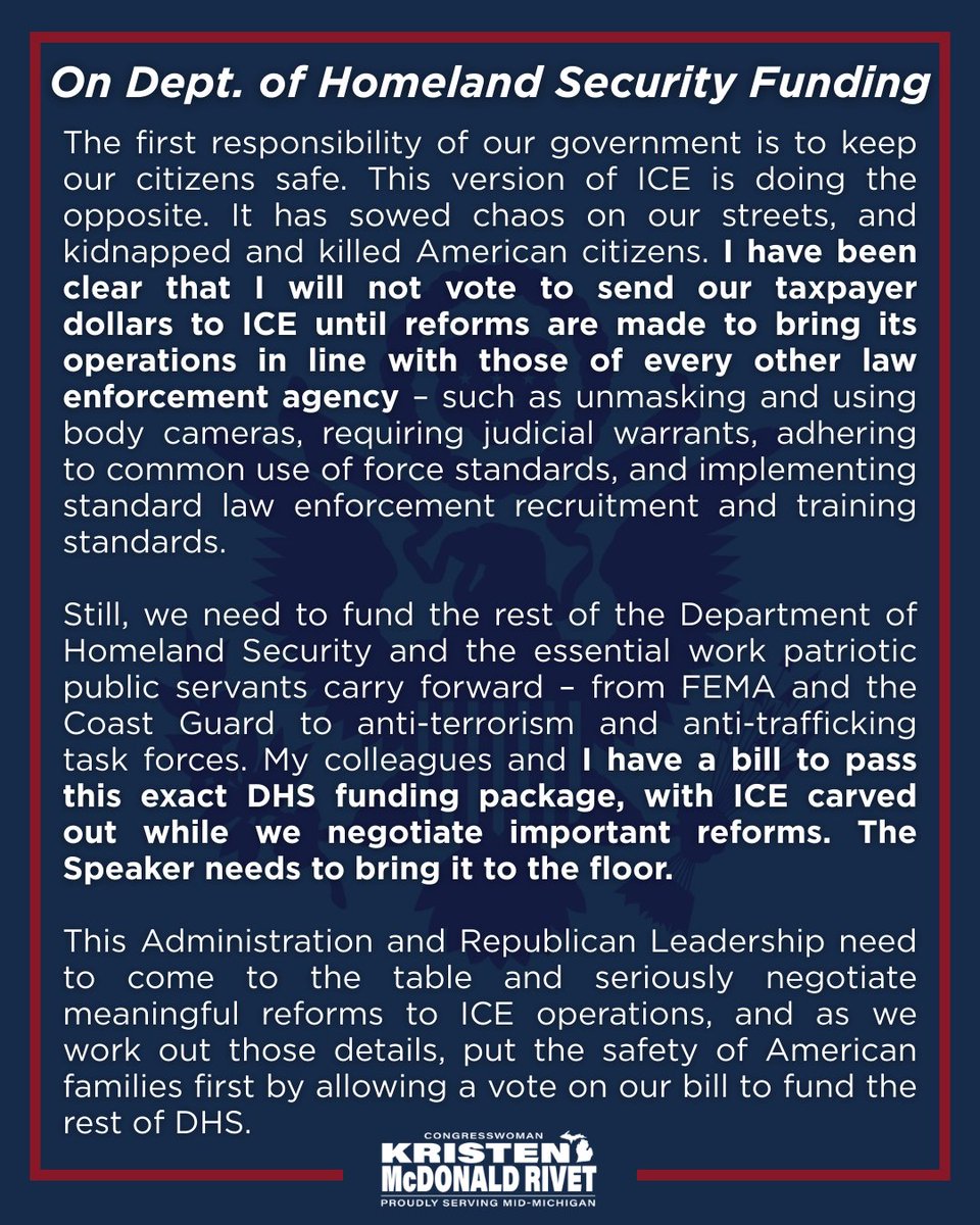 Congresswoman Kristen McDonald Rivet tweet media