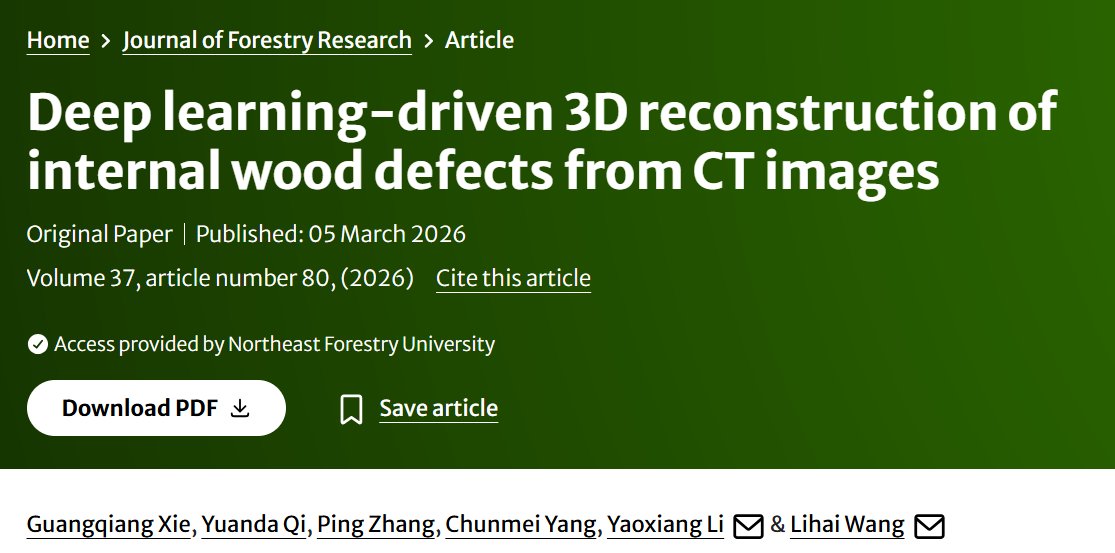 Journal of Forestry Research tweet media
