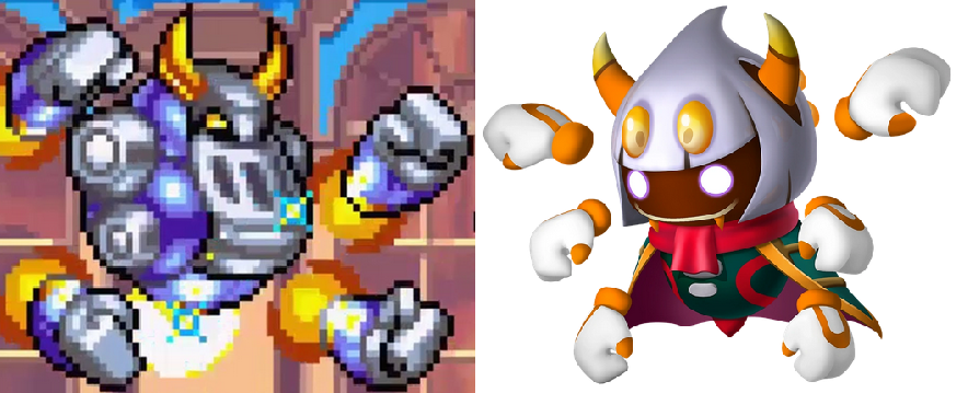 Horns, hands, yellow eyes, silver head, mirror involved. I wonder if Taranza and Mega titan have a connection...