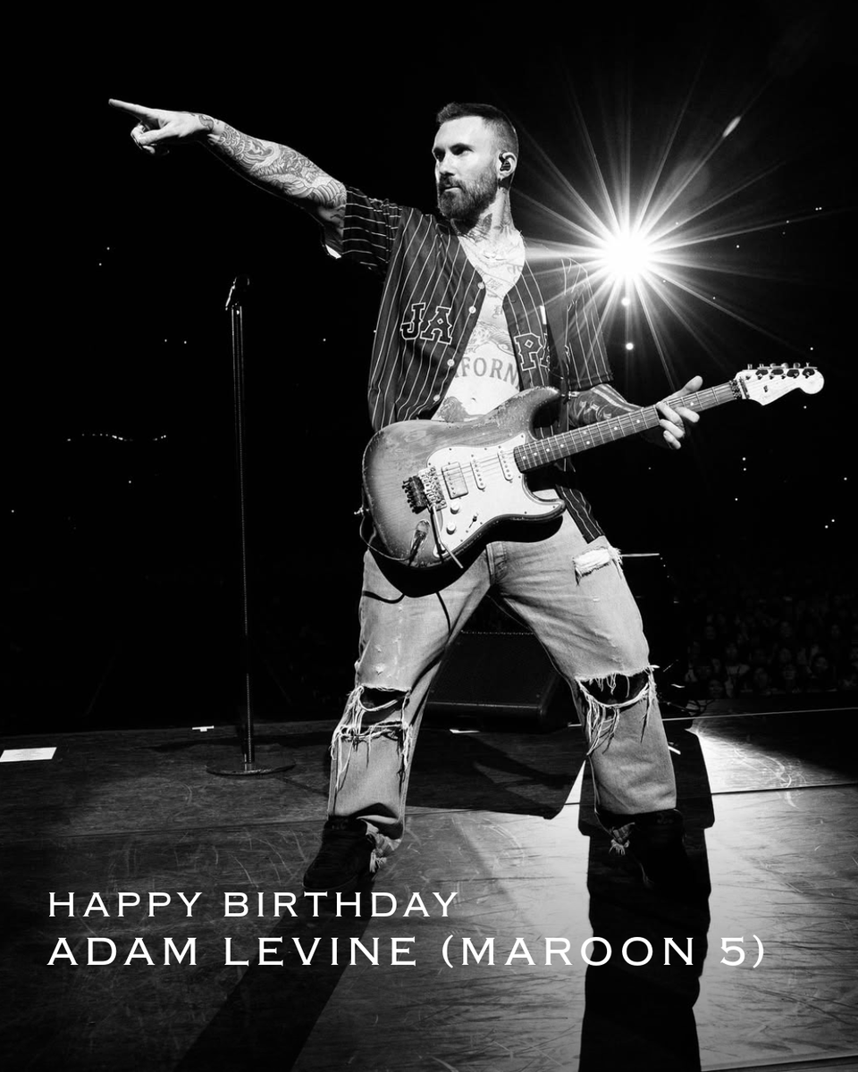 UNIVERSAL_INTER's tweet image. ＼Happy Birthday／

3月18日は #アダム・レヴィーン (Maroon 5) の誕生日🎂
おめでとう🎉

#adamrevine #maroon5 #3月生まれ #Birthday