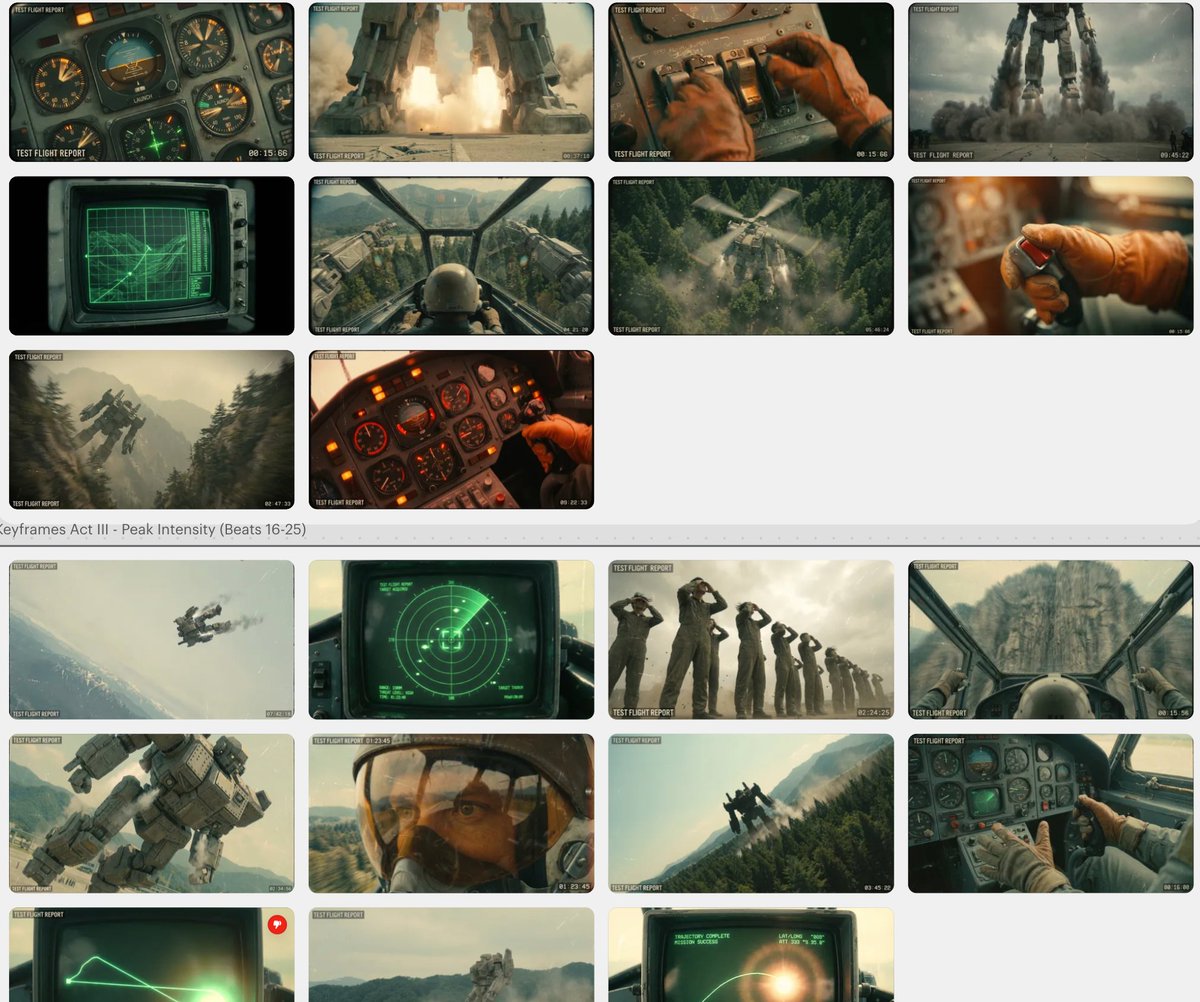 Keyframes grid screenshot