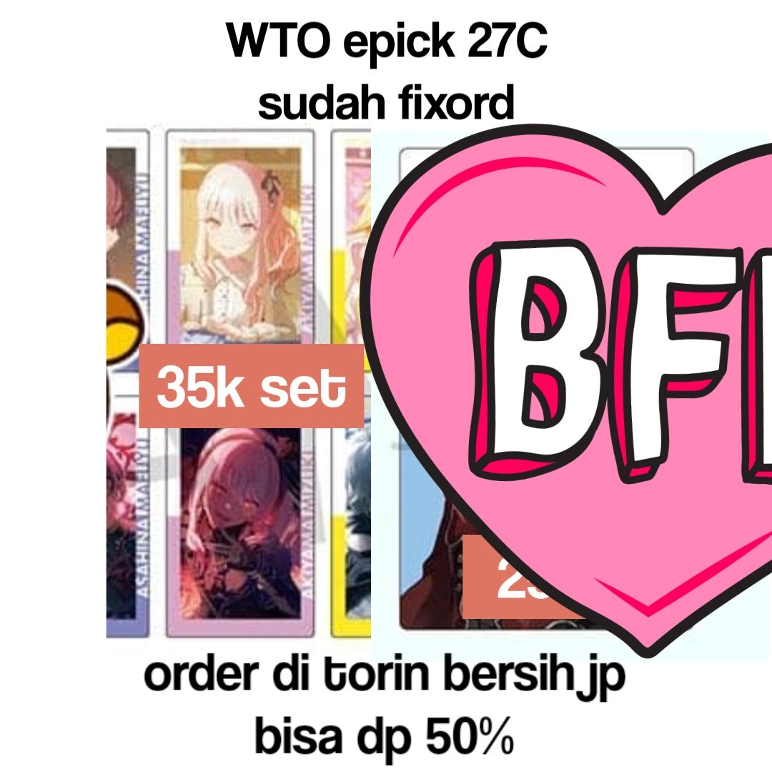 sudah fixord dan kusubsidi lagi yaa jadi 35k set bersih jp, yang mau boleh rep/dm yaa #warungprsk #warungproseka #warunggame