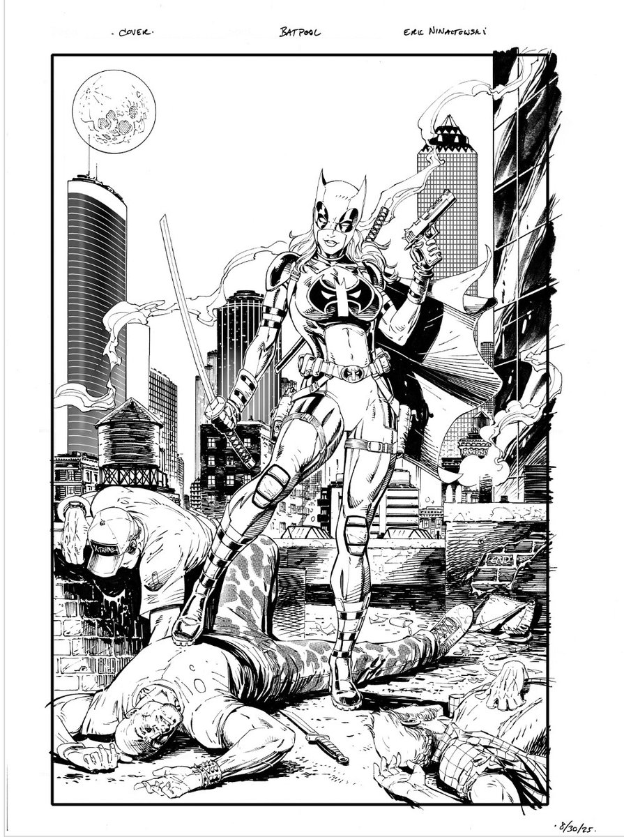 Batpool Panel We commissioned @ericninaltowski for a Batpool #1 cover. After payment ...