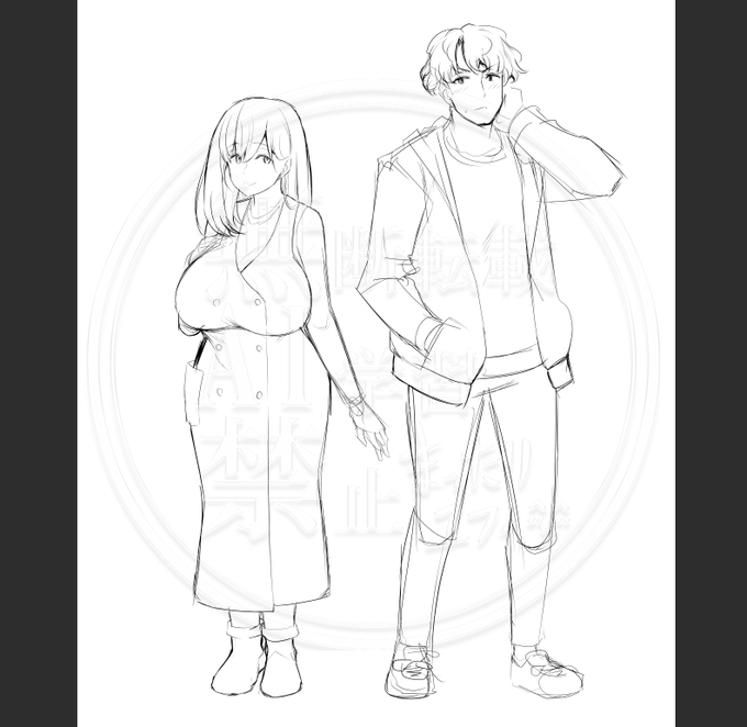 母子本キャラデザ(仮)
完成まで行けるかなぁ～… 