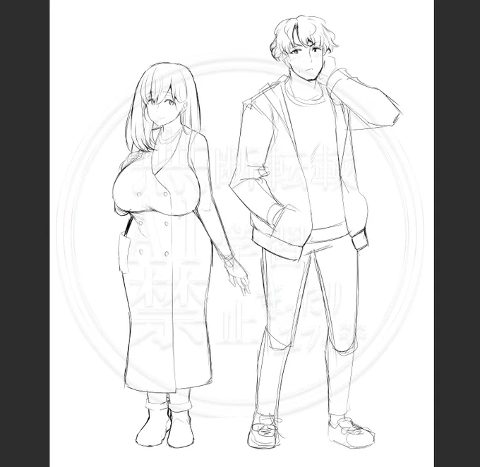 母子本キャラデザ(仮)
完成まで行けるかなぁ～… 