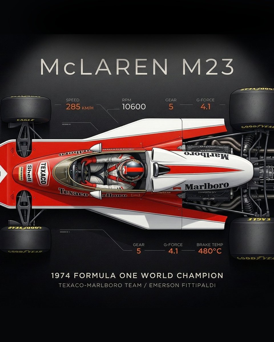 CypherWatches's tweet photo. Not every watch begins in a workshop. Some begin on a race track.

In 1974, the legendary McLaren M23 redefined precision engineering in Formula One.

That spirit of speed, balance, and mechanical excellence inspired our next creation.
A new Cypher chronograph is coming soon. https://t.co/sHEKPwvHWY