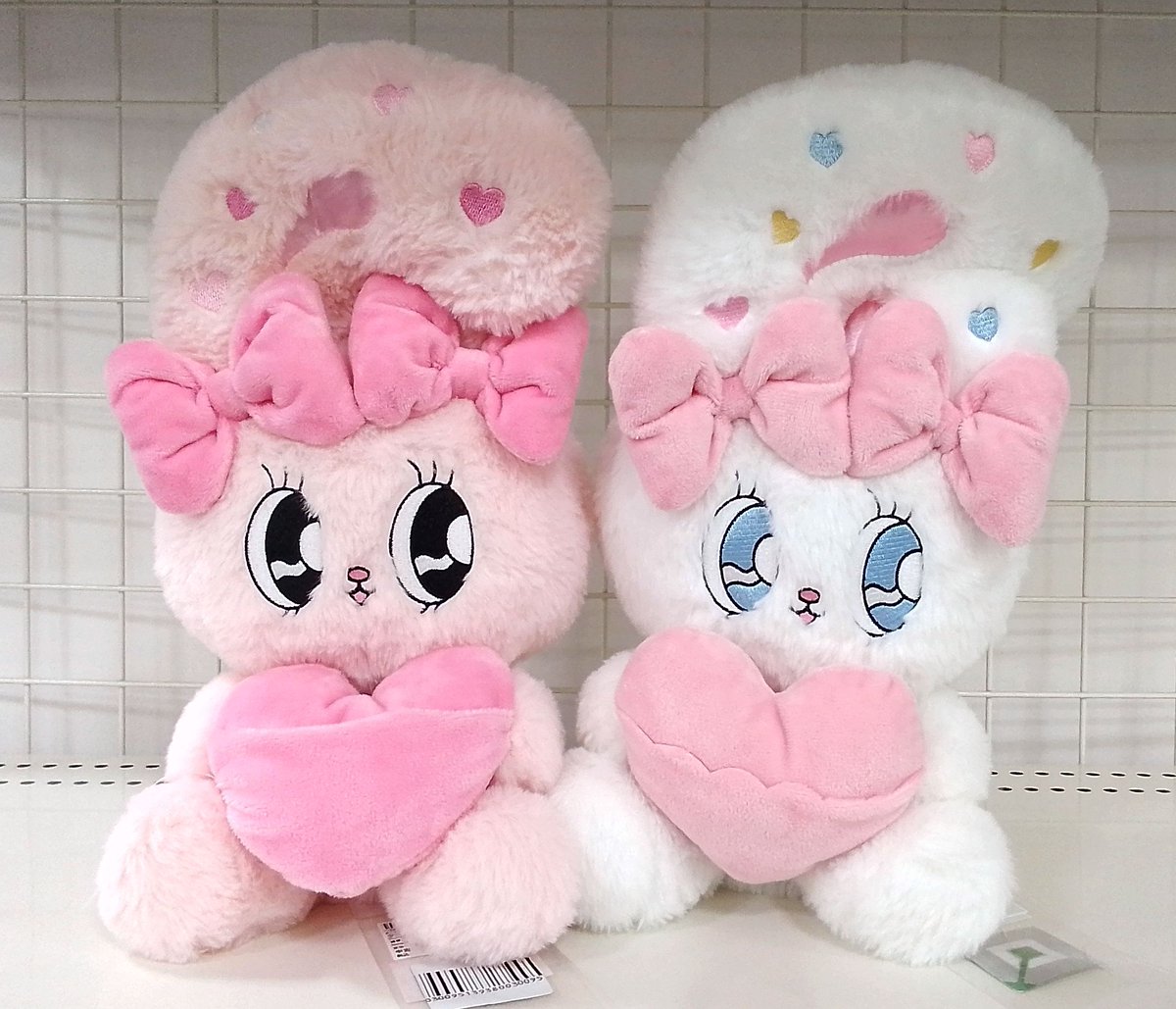 リボンバニー ハートポケットBIGぬいぐるみ 』 『＃クリームバニー