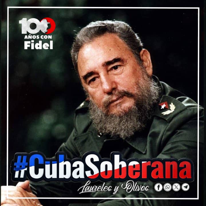 El legado de #Fidel  nos guía en cada batalla actual. La unidad de nuestro pueblo es el escudo que ninguna política imperial podrá atravesar.
#100AñosConFidel