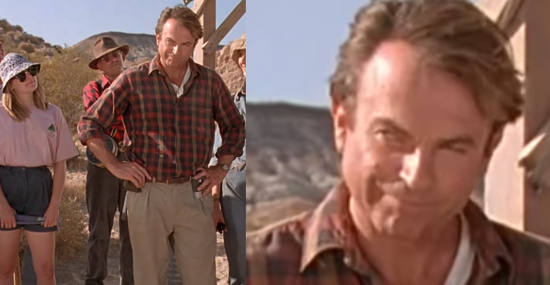 Krusty935's tweet photo. This is the face of a man who is about to traumatise a child for life via velociraptor facts and Alan is truly all in and ENJOYING IT the mf😔😔 https://t.co/6ebr7xgsap
