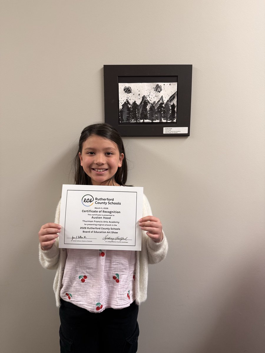 TFAA_Rams's tweet image. Congratulations to Austen Hood for having her artwork showcased at the @rucoschools central office for the year.  #theHeARTofExcellence @DrMarkJGonyea @mrsjgehrke