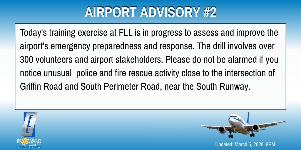 Fort Lauderdale-Hollywood Int'l Airport (FLL) tweet media