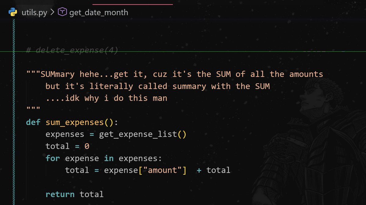The most normal looking #python comment you'll ever see