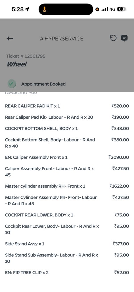 HackersSrv's tweet photo. @OlaElectric @bhash Hello dear ola team
My scooter is under service at ola jawahar nagar experience center ajmer
Today is day 10 and parts not coming 
Please resolve my issue at the earliest
I am adding the screenshot of parts and service reques number
My vehical number is - RJ01WS7399 https://t.co/2g6CQwowg4