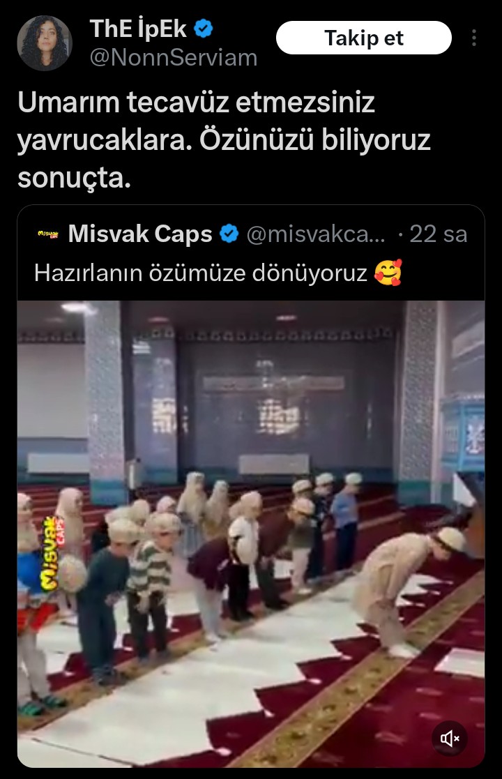 u_f_u_k_u_f_u's tweet photo. @NonnServiam Bu bir ihbardır ;
Bu şahıs imamlarımız, Müezzinlerimizi  potansiyel çocuk taciz ve tecavüzcüsü olarak lanse etmekte diyanet camiasına açıkça hakaret etmektedir.
@TC_icisleri 
@adalet_bakanlik 
@istanbul_EGM 
@diyanetbasin https://t.co/N2ige5R7jg