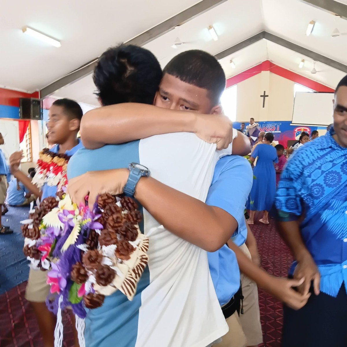 TheRealVatubuli's tweet photo. Proud of you my son. We've come a long way. Good speech (Acknowledges our Lord & Savior), good posture, haircut, skin-care routine, solid frame, no body odor, reads the room well (body langauge in check) & navigates small talk well with adults. #GodIsGood #HeadBoy #MaristPrimary https://t.co/MfllSXup61